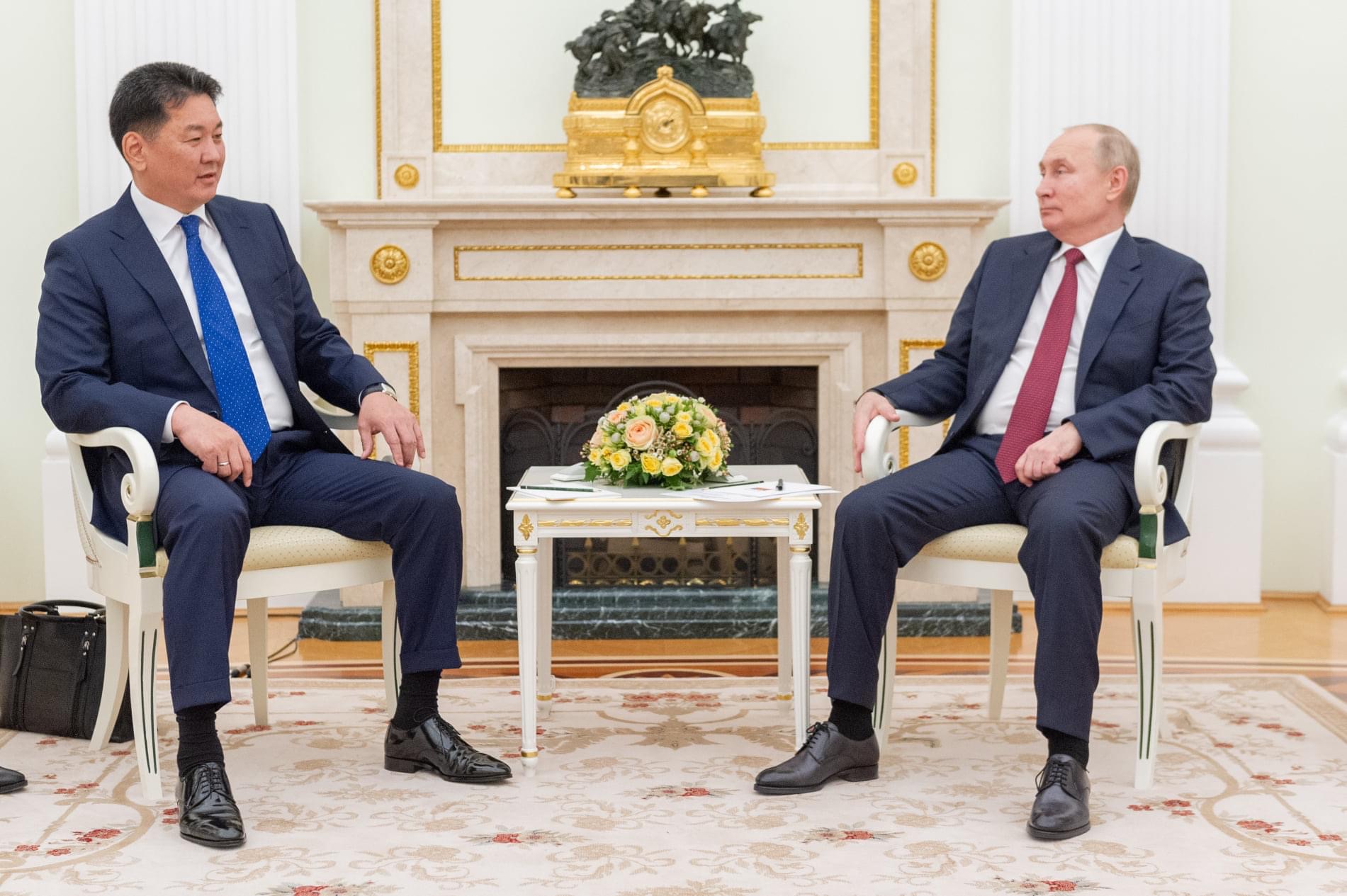 Монгол Улсын Ерөнхийлөгч У.Хүрэлсүх, Оросын Холбооны Улсын Ерөнхийлөгч ...